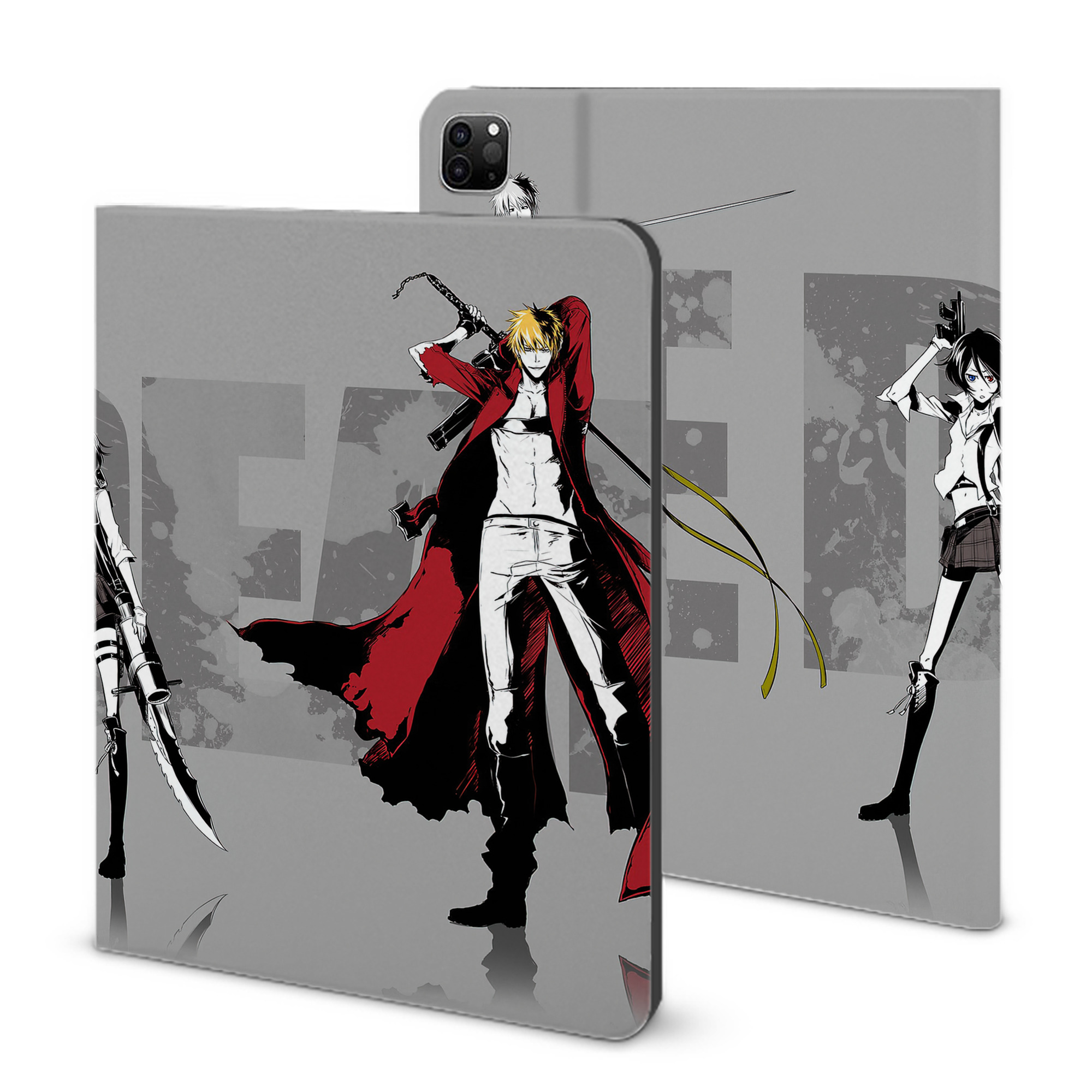 （画像用） ブリーチ BLEACH IPad ケース ブック型 PUレザー TPU 耐衝撃 軽量 薄型 ペン収納なし 全面保護 IPad 各モデル対応